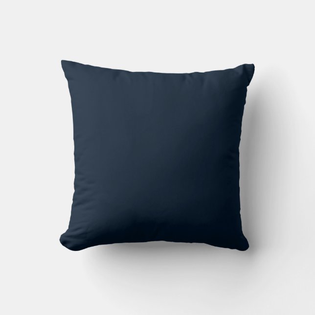 Coussin Bleu de marine solide (Recto)