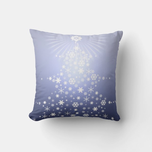 Coussin bleu de Noël (Recto)