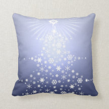 Coussin bleu de Noël
