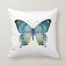 Coussin bleu de papillon de Laglaizei