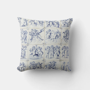 Coussin Bleu Delft