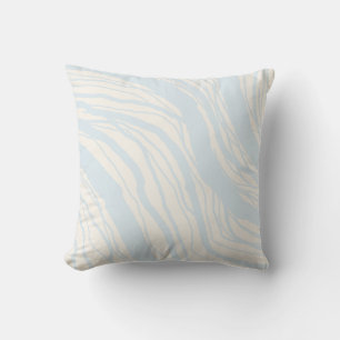 Coussin Bleu doux et Abstrait