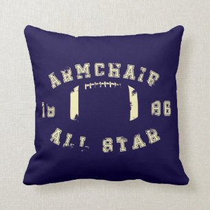 Coussin Bleu du football d'All Star de fauteuil