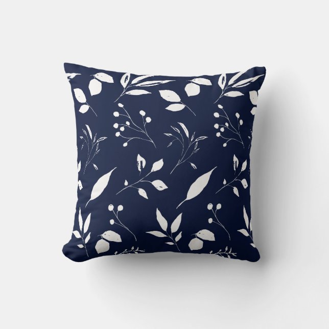 Coussin Bleu et blanc de la Marine (Recto)