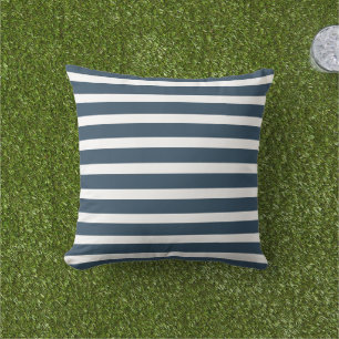 Coussin Bleu et blanc de la marine moderne