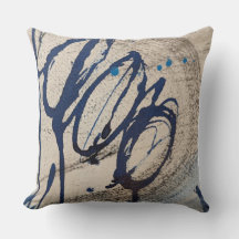 Bleu et gris abstrait 000