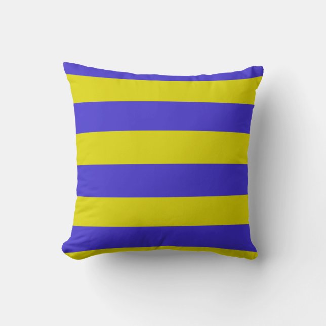 Coussin Bleu et jaune (Recto)