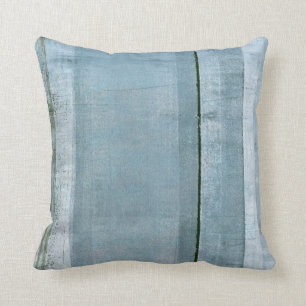 Coussin bleu et noir "résolu" d'art abstrait