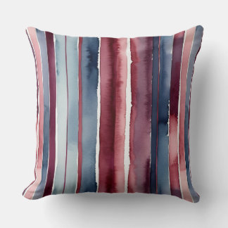 Coussin Bleu et Rose bordeaux