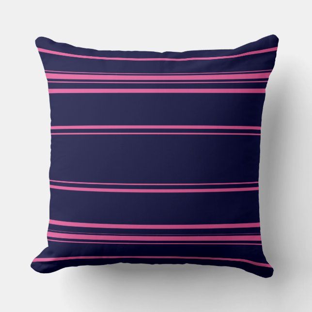 Coussin Bleu Et Rose De La Marine Moderne (Recto)