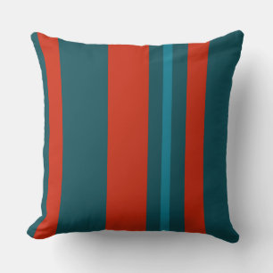 Coussin Bleu et rouge turquoise