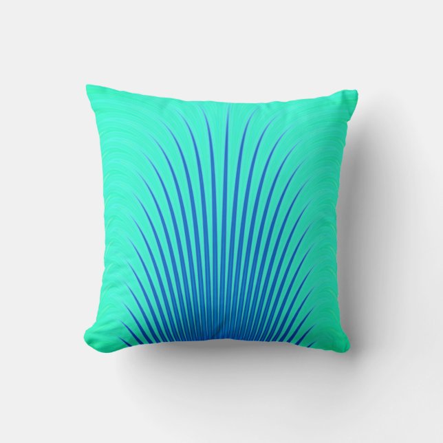 Coussin Bleu et vert chic Motif (Recto)