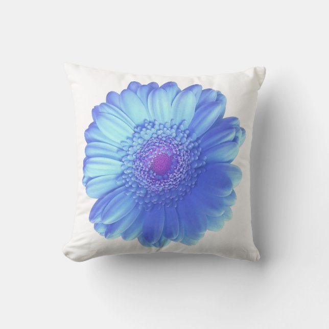 Coussin Bleu marguerite (Recto)