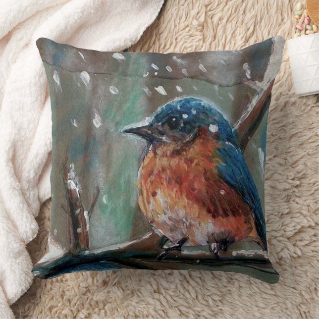 Coussin Bleu mignon Art oriental (Couverture)