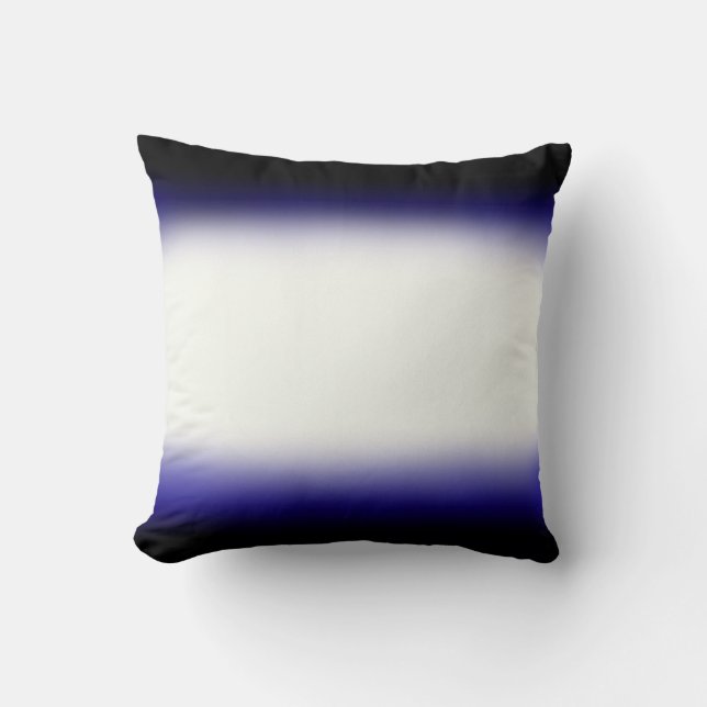 Coussin Bleu nordique|Bleu|Blanc (Recto)