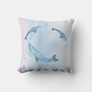 Coussin bleu océan