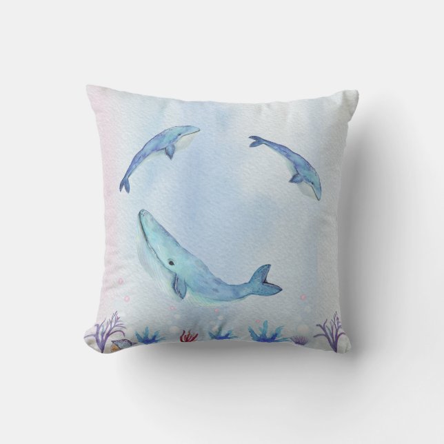 Coussin bleu océan (Recto)