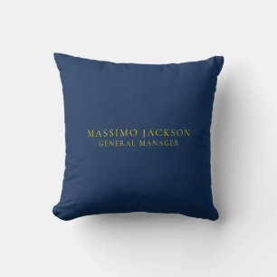 Coussin Bleu Or Couleurs Professionnel Tendance Minimalist