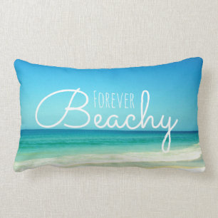 Coussin bleu pour toujours pour la plage