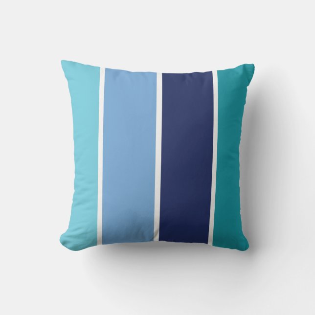 Coussin Bleu rayé (Recto)
