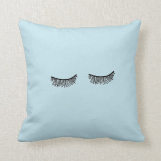 Coussin bleu très mignon de cil de Tumblr