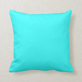 coussin bleu turquoise doux