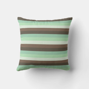 Coussin Bloc de couleur Chip au chocolat à la menthe rayur