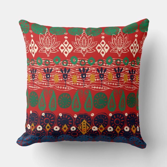 Coussin bloc de lotus Noël (Recto)