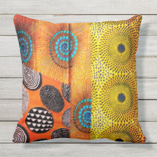 Coussin Blocage africain de couleur d'impression