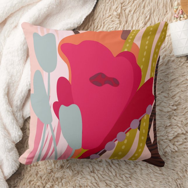Coussin Blocs de couleurs Abstraits Blocs en gras Accueil (Couverture)