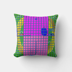 Coussin Blocs roses modernes