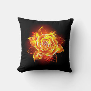 Coussin Blooming Fire Rose
