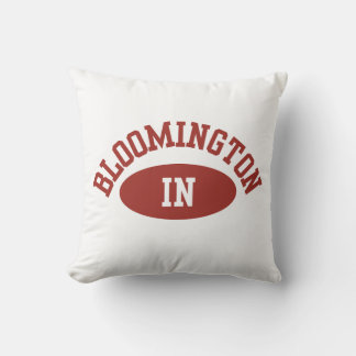 Coussin Bloomington Indiana College Decor Pillow