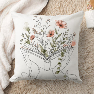 Coussin Blooms Book Ligne d'art botanique
