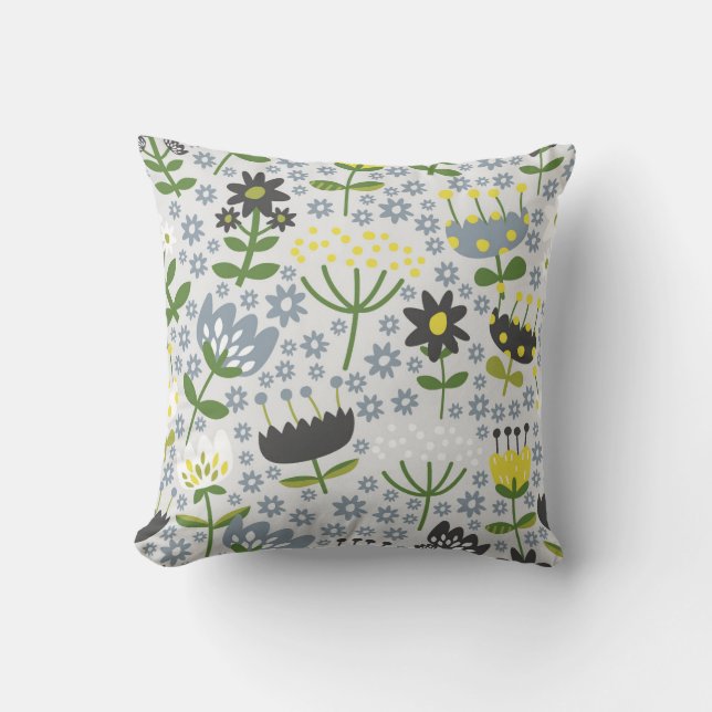 Coussin Blooms de pré vibrants (Recto)