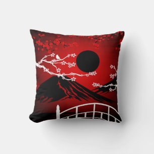 Coussin Blossom rouge