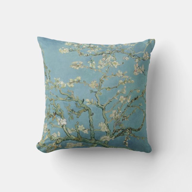 Coussin Blossoms d'amandes par Vincent Van Gogh (Recto)