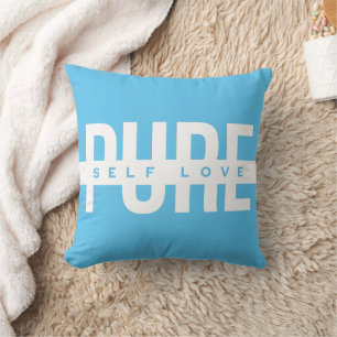 Coussin Blue and White Pure Self Love Jeu d'oreiller