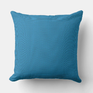 Coussin Blue Black Hexagon Motif sans couture