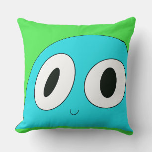 Coussin Blue Blob Blue Arrière - plan Funny Happy