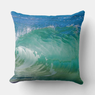 Coussin Blue Ocean Summer Beach Waves