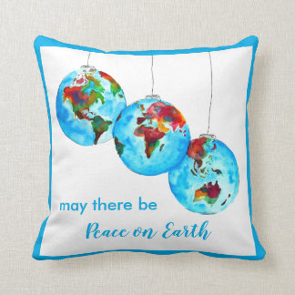 Coussin Blue Peace on Earth