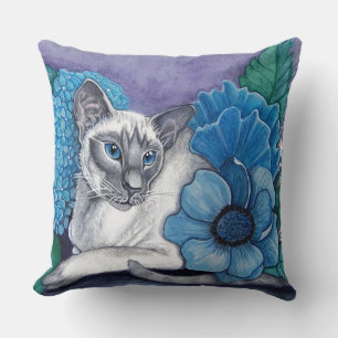 Coussin Blue Point Siamese chat