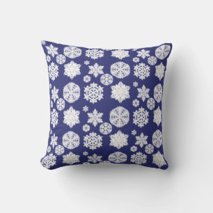 Coussin Blue Snowflake
