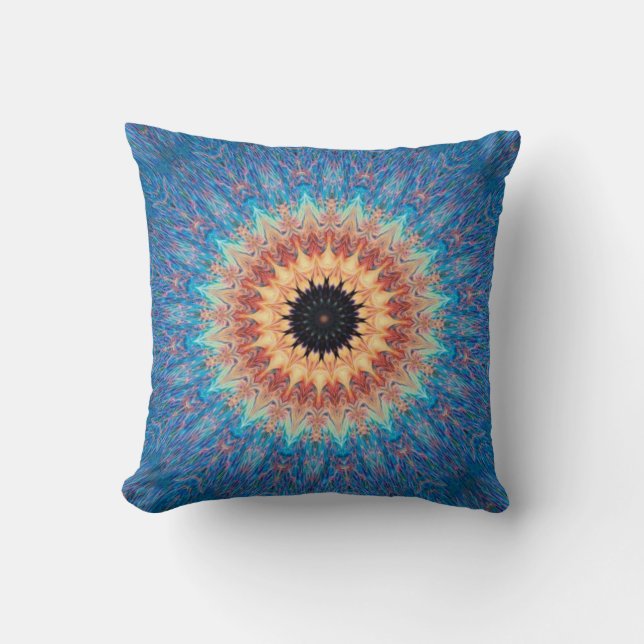 Coussin "Blue Sunrise" (Recto)