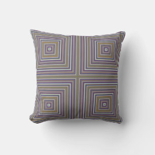 Coussin "BLUES CUBED" Carré parfait équilibre minimaliste