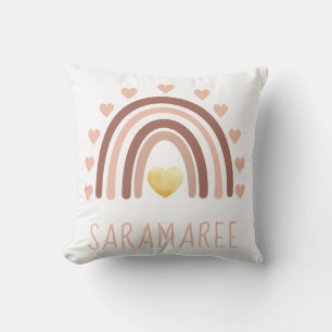 Coussin Blush Rainbow Personnalisé Nommé