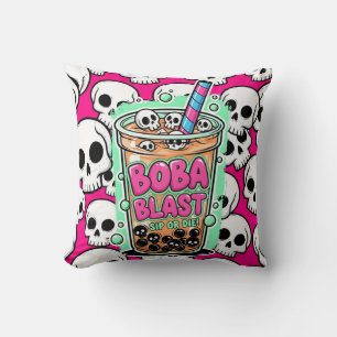 Coussin Boba Blast – Si vous ne buvez pas, vous mourez !
