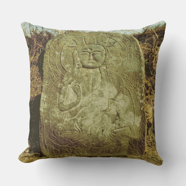 Coussin Bodhisattva posé, Coréen, ANNONCE c.985 (granit) (Recto)