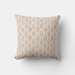 Coussin Boho Burnt Orange Diamond Geometric 